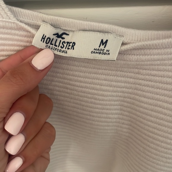 Hollister White Knit Crop Tank - Picture 4 of 4